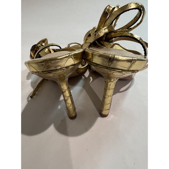 Schutz Krist Sandals in Ouro - Picture 4 of 7